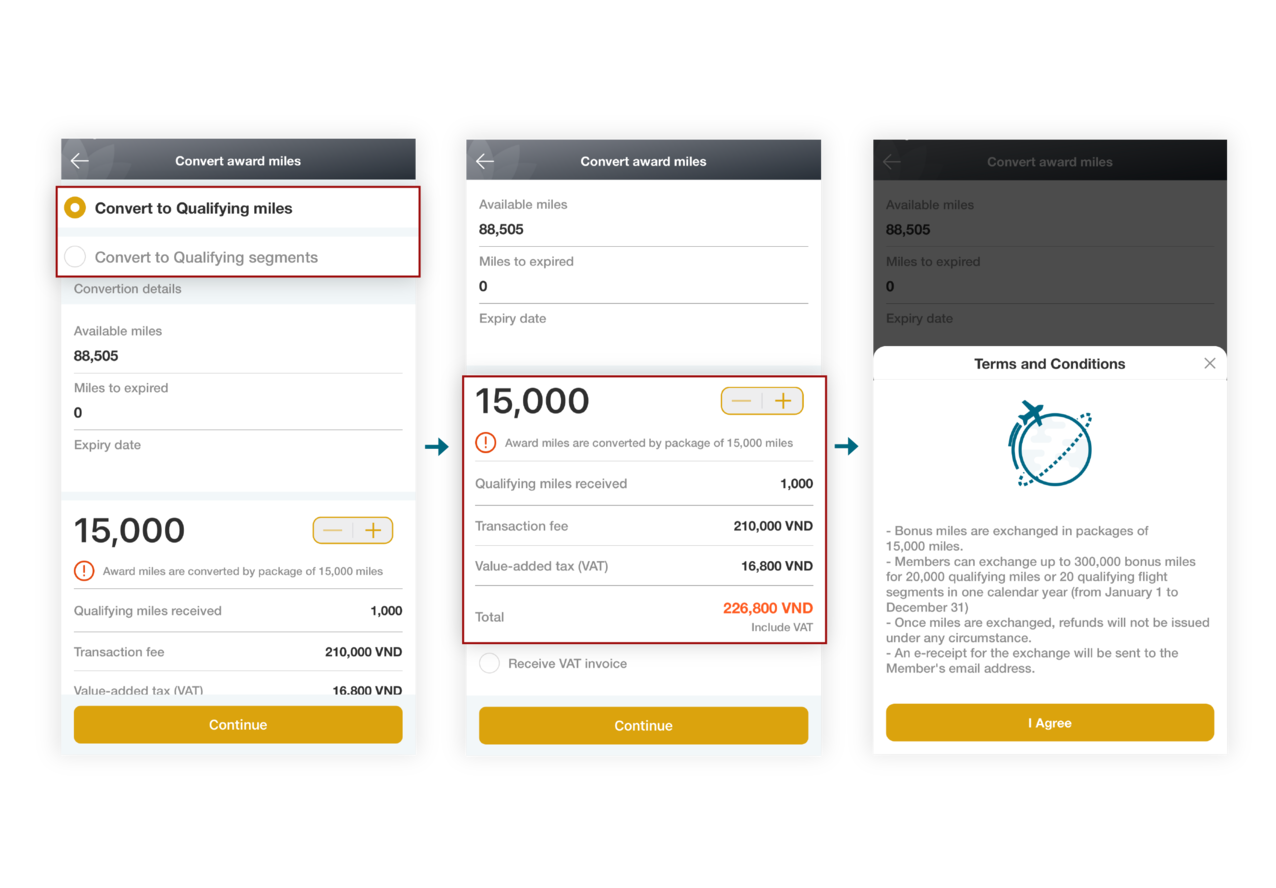 Login to the member account on the website.