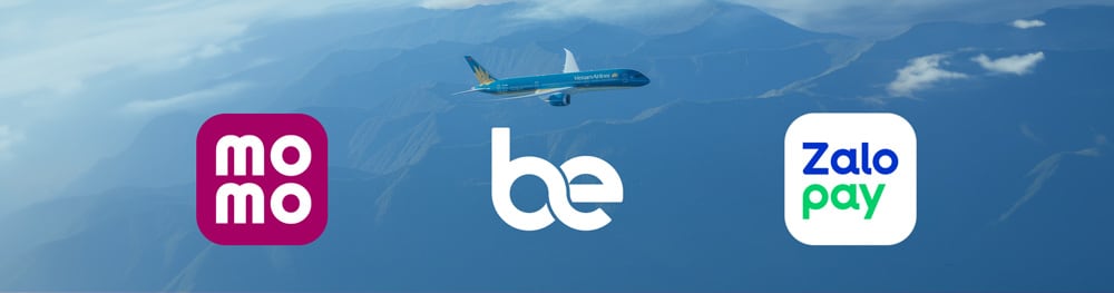 momo, be, zalo pay