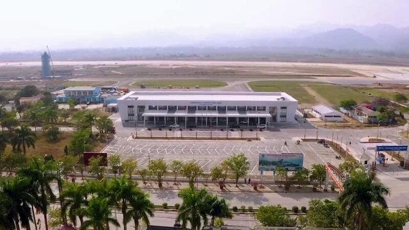 Dien Bien Phu Airport is a small regional airport with basic amenities and a simple terminal designed to efficiently handle domestic flights