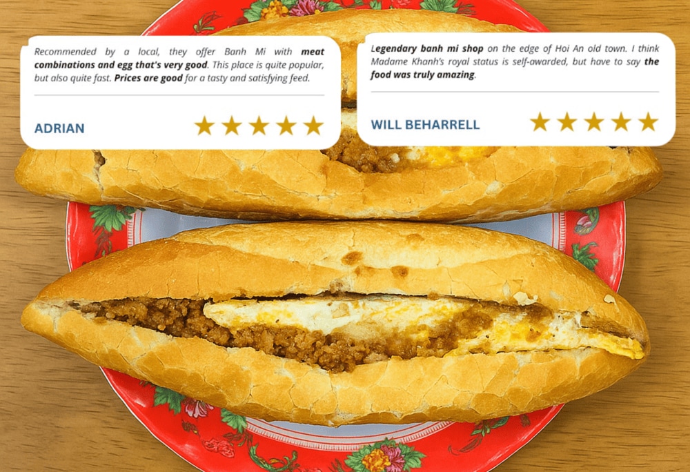 Relishing one of the best banh mi Hoi An choices at one of the oldest and most renowned places