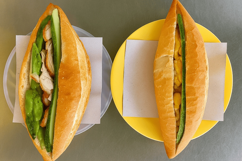The traditional Vietnamese banh mi is one of the standout offerings at Banh Mi Phi