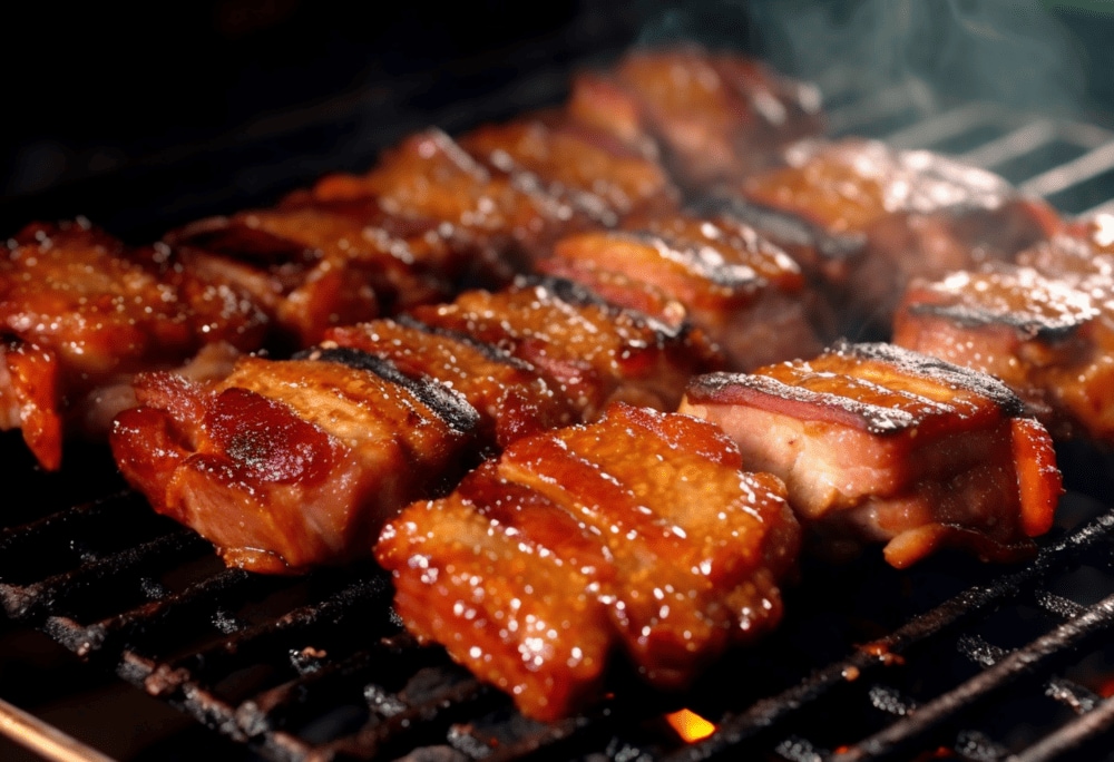 Bun Cha features two distinct types of pork: the juicy, flavorful minced pork patty and the tender, slightly charred pork belly (Source: Canva)