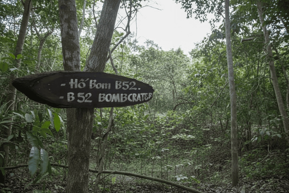 In 1966, the U.S. military bombed Cu Chi with B-52s and sprayed Agent Orange, but the tunnels remained intact. Today, visitors can see giant bomb craters, reflecting the war’s intensity