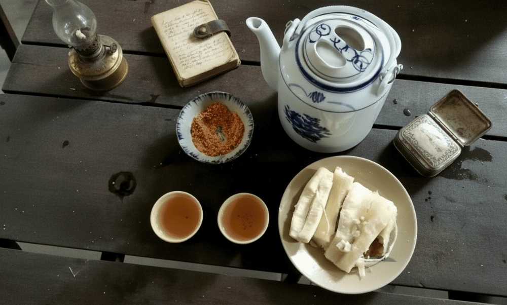 Step into history by tasting the Viet Cong’s wartime diet—boiled cassava with peanuts and sugar, a simple yet vital source of energy during the war