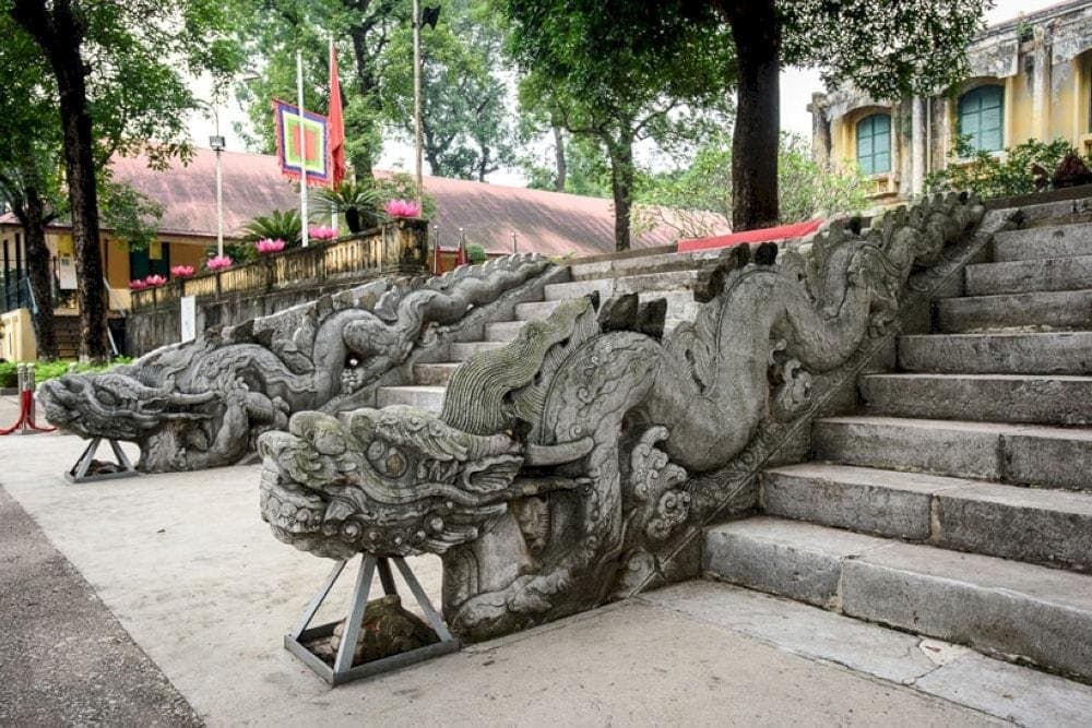 Kinh Thien Palace is a central monument in the Imperial Citadel of Thang Long