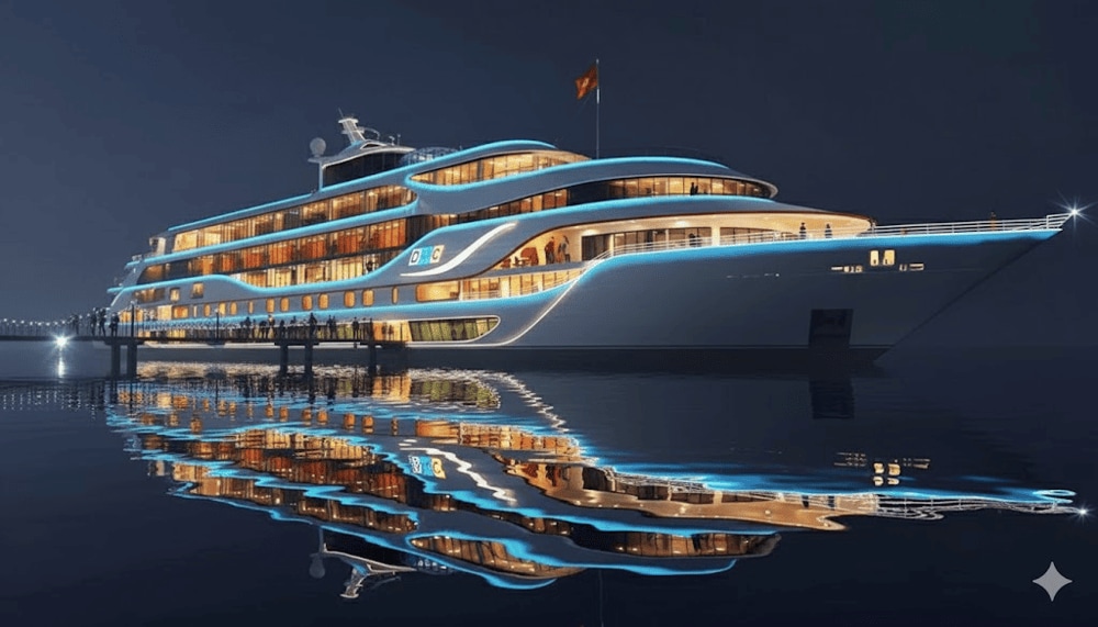 DHC Marina Cruise Restaurant where you can indulge fresh seafood and admire river’s breathtaking view