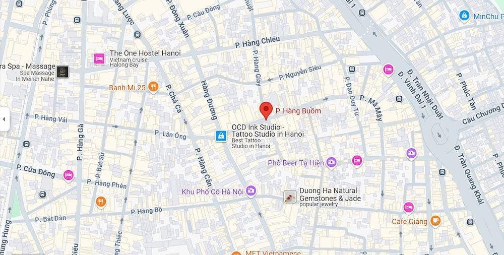 Map of Hang Buom Street