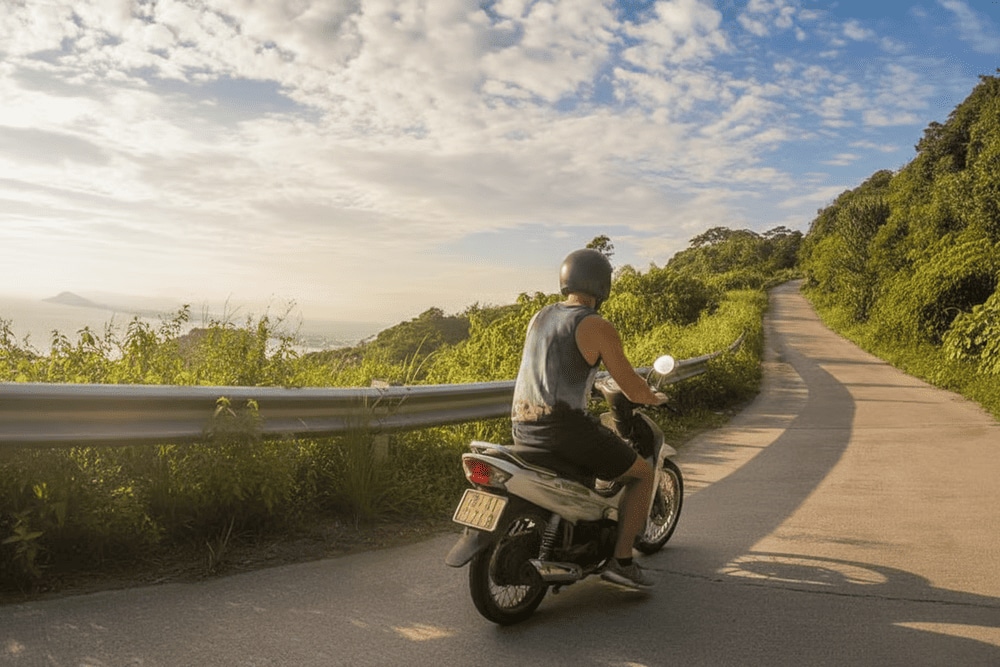 The road leading to Monkey Mountain is quite narrow and winding, ideal for those with good driving skills