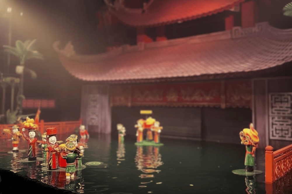 Special water puppet shows at Thang Long Theatre