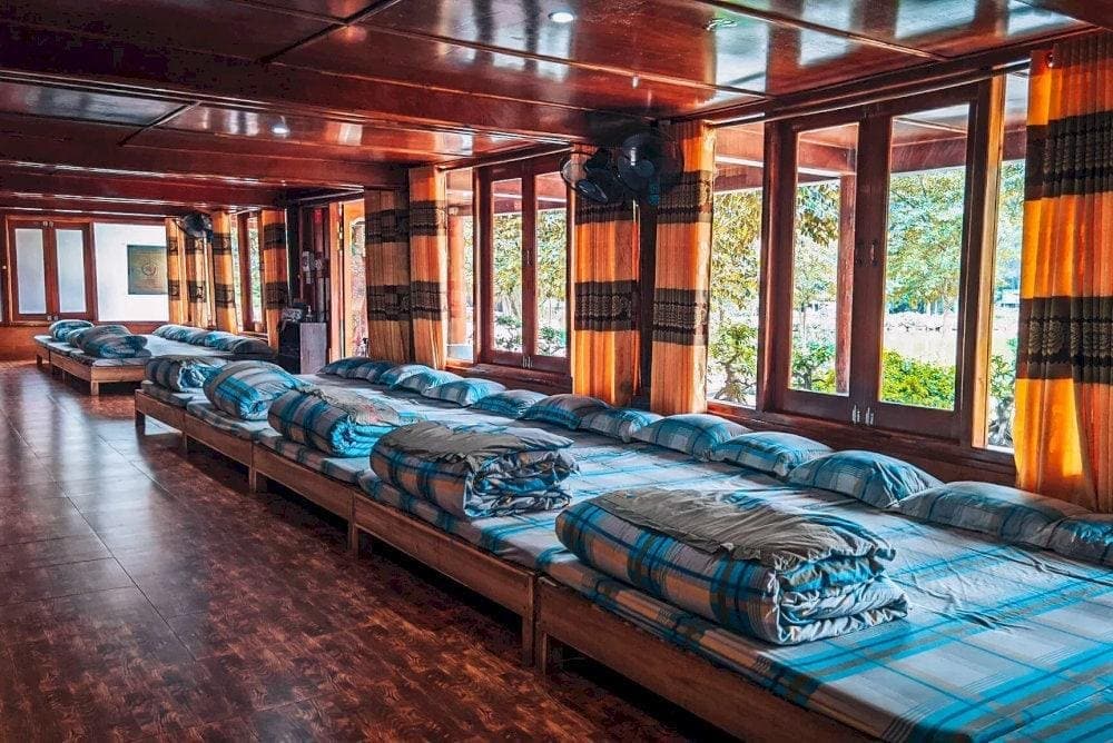 Staying in these houses allows visitors to experience the traditional rural lifestyle of Vietnam, while also being immersed in the serene sounds of nature at night