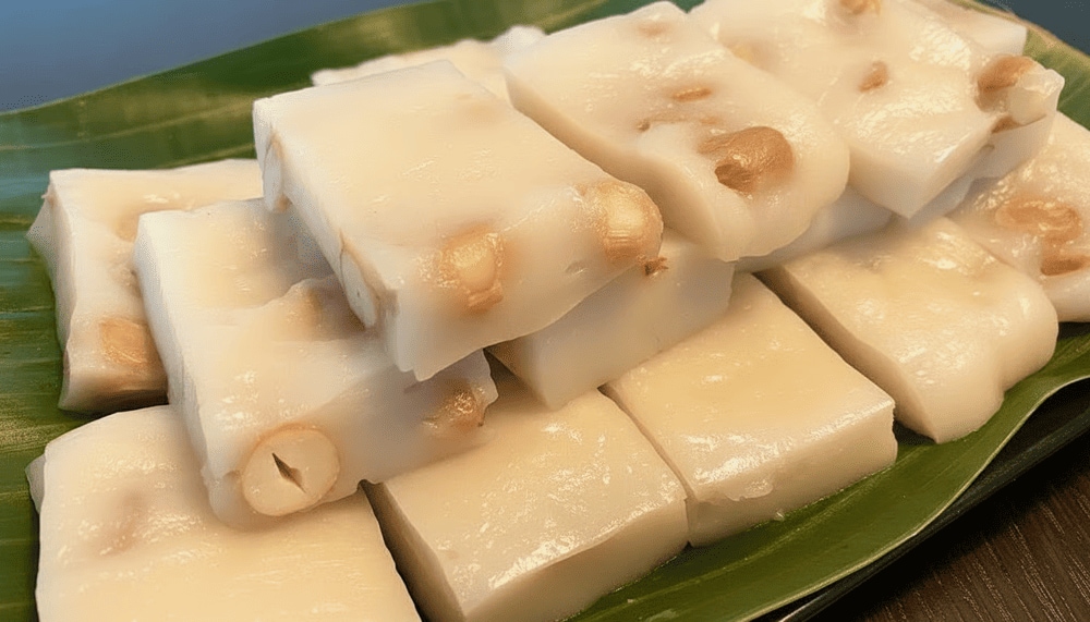 Bánh đúc lạc là món ăn sáng, ăn vặt yêu thích của nhiều người Hà Nội