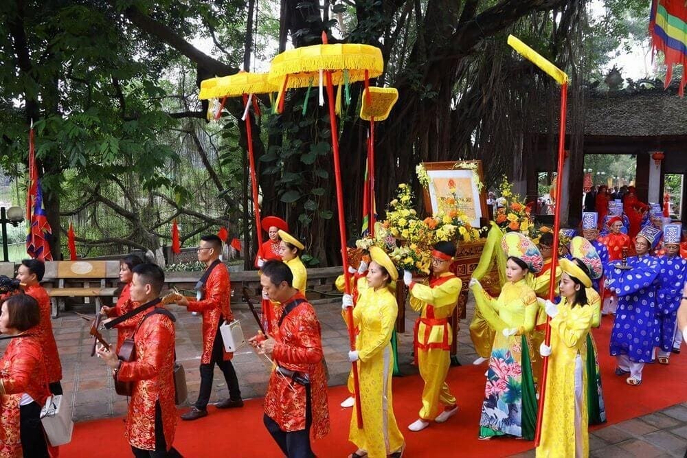 Lễ hội đền Quán Thánh được tổ chức vào mùng 3 tháng 3 âm lịch hàng năm (Nguồn: Internet)