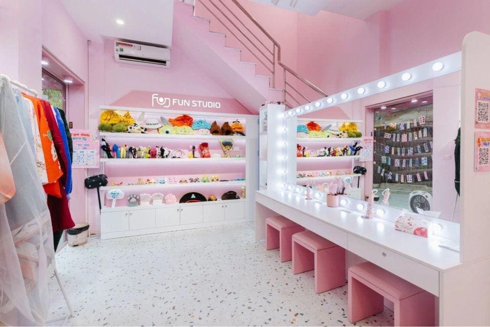 Không gian trong photobooth (Nguồn: Fun Studio)