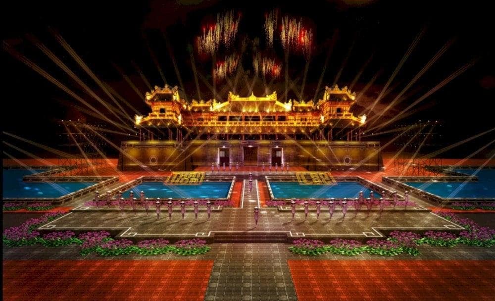 Kinh thành Huế rực rỡ sắc màu từ các màn trình diễn nghệ thuật (Nguồn: VOV)