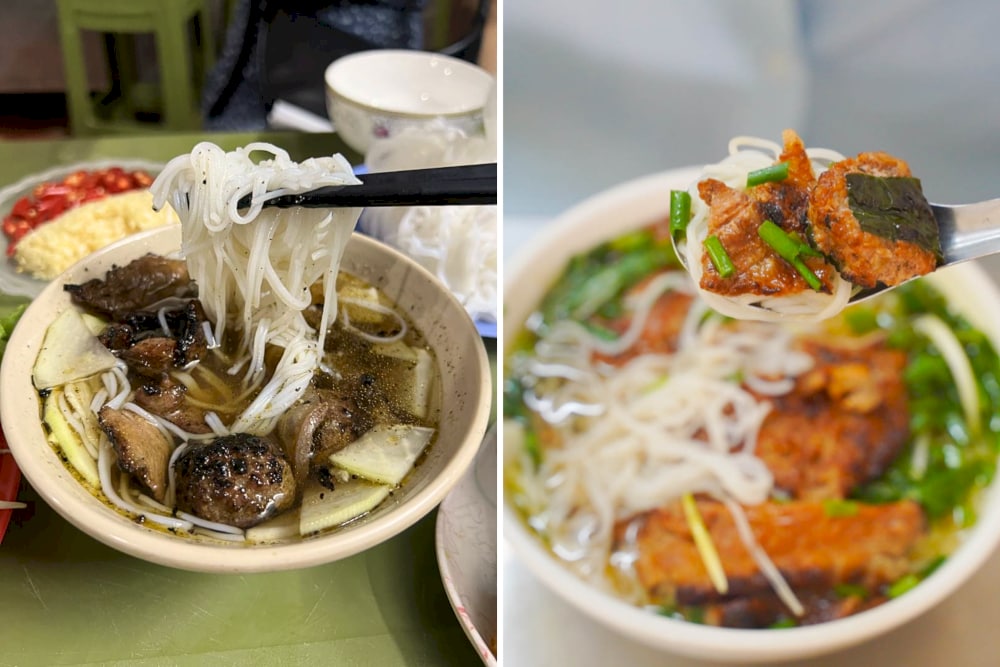 The ways to enjoy Bun Cha Cham and Bun Cha Chan are somewhat different