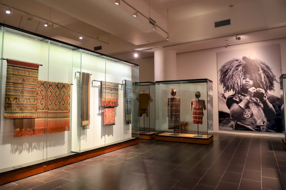 Some exhibits represent Southeast Asian culture