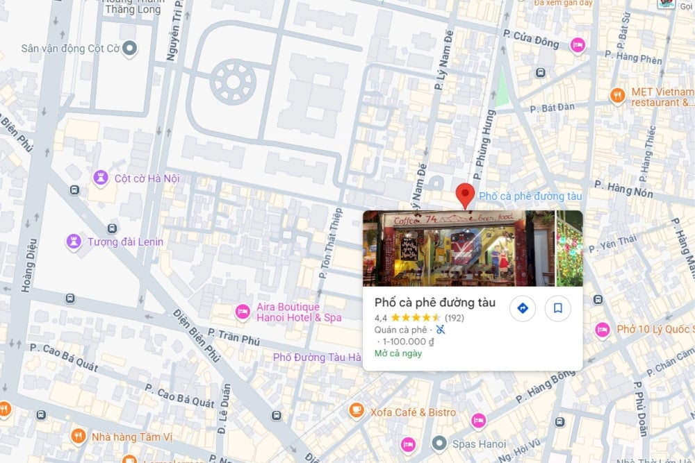 Train Street's location can easily be found on Google Maps (Source: Internet)