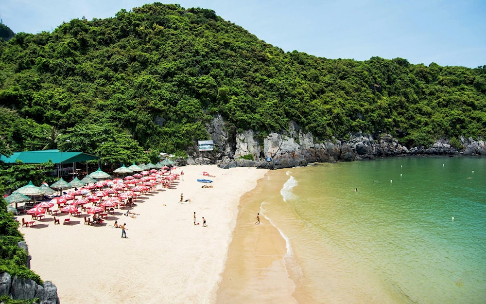 Cat Co Beach is among the most popular and beautiful beach destinations on Cat Ba Island 