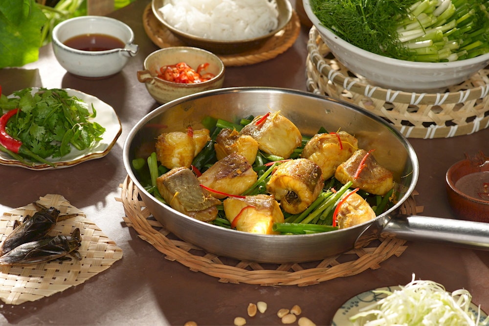 Vua Cha Ca restaurant uses a secret recipe in marinating fish, bringing an unforgettable taste 