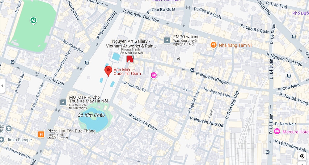 Map of The Temple of Literature