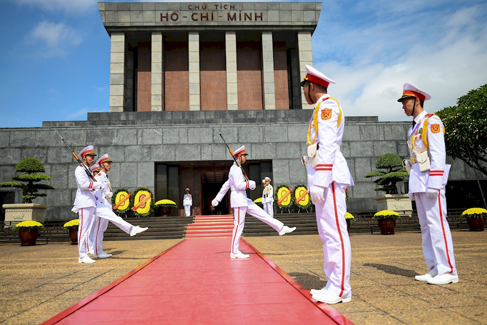Visiting the Ho Chi Minh Mausoleum allows visitors to witness formal ceremonies 