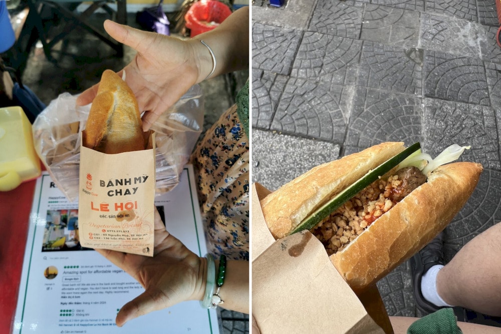 Only one kind of vegan banh mi available at Le Hoi