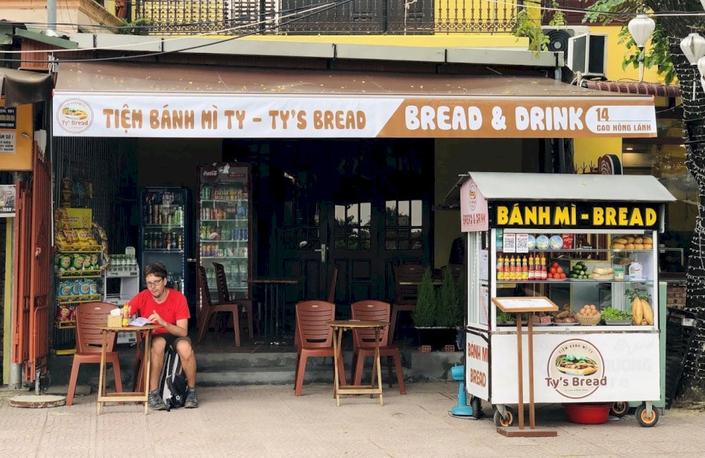 While enjoying your meal at Banh Mi Ty