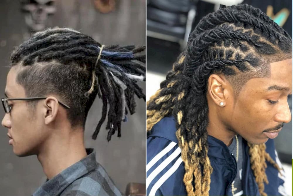 드레드락은 대담한 스트리트 스타일의 문장에 짠다 