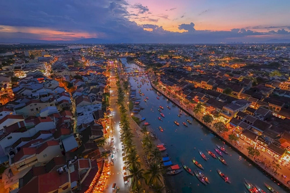 Hoi An Ancient Town rests along the Thu Bon River