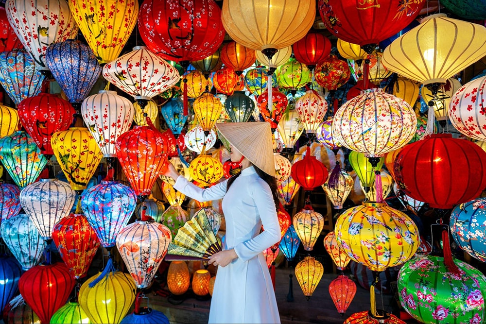 Countless colorful lanterns make typical beauty for Hoi An Ancient Town