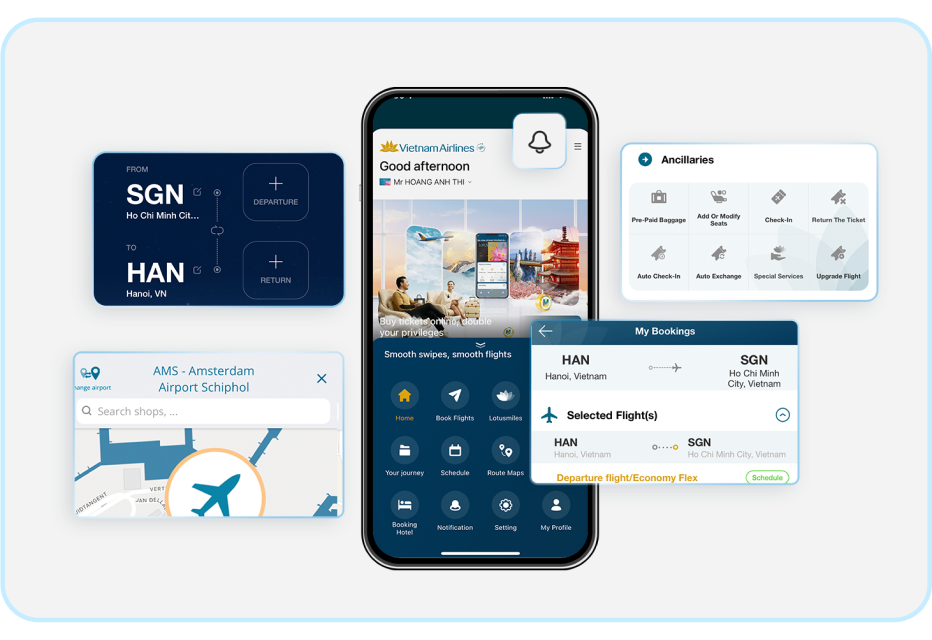 Ứng dụng di động Vietnam Airlines_PC