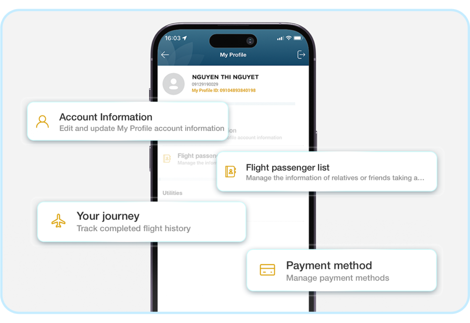 Ứng dụng di động Vietnam Airlines_PC