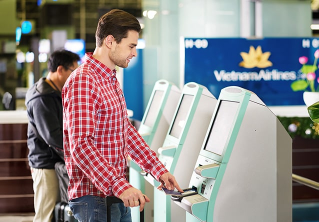 Làm thủ tục tại kiosk | Vietnam Airlines